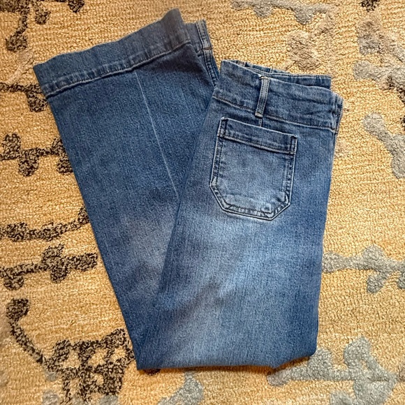 Anthropologie Pilcro Classic Blue high-rise Wide-Leg Women Jeans Sz. 27 - Picture 3 of 10